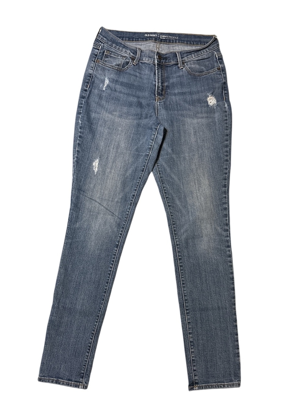 Old Navy Women's Distressed Skinny Jeans 8 Long